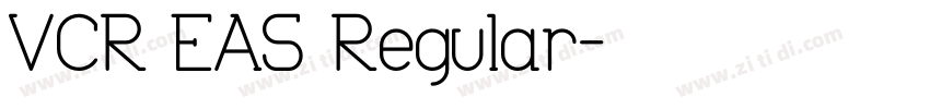 VCR EAS Regular字体转换